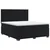 vidaXL Postelja boxspring z vzmetnico Črna 160 x 200 cm Žamet