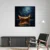 Canvas Slika na platnu Brod na pučini 2, 100x100 cm, Sa ramom, Crna