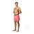 Speedo hyperboom band 16 watershort pink/orange s - uk32