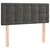 Greatstore Box spring postelja z vzmetnico temno siva 90x200 cm žamet