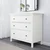 HEMNES Komoda s 3 fioke, belo bajcovano, 108x96 cm