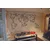 WallXpert metalni zidni ukras 5136, geometrijska mapa sveta, 76 x 43 cm, crni
