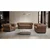 Landscape CHESTERFIELD ZOFA, rjava tekstil