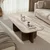 HANAH HOME Sto za dnevnu sobu Akira Travertine Venezia Walnut