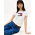 Tommy Jeans Majica DW0DW22781 Écru Regular Fit