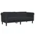 3-dijelni set sofa crni baršunasti