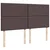 Vidaxl Box spring postelja z vzmetnico temno rjava 180x200 cm blago