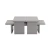 Hanah Home Klub sto Sanctuary, 110x41.5x45cm, Sivi