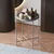 Hanah Home Klub sto 46x56x46cm Sivi