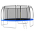 Trampolin komplet okrogel 460x80 cm 150 kg