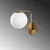 Opviq Daisy 146 A Zidna lampa, Bronza