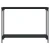 Konzolni stol crni 101 x 30,5 x 75 cm od konstruiranog drva