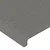 Vidaxl LED posteljno vzglavje temno sivo 100x5x118/128 cm blago