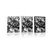 Plakat eksotična dalija v črnobeli varianti - 40x60 white