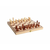 Verkgroup 3v1 lesena šahovnica backgammon in dama 30x30cm lesene figure