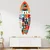 WallXpert dekorativna daska za surf od pleksiglasa Mvsf32M, šarena ilustracija sa simbolima Italije, 32 x 100 cm