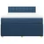 Vidaxl Box spring postelja z vzmetnico modra 140x190 cm blago