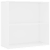 Ormarić za knjige s 2 razine 80x30x76,5cm od konstruiranog drva