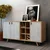 Hanah Home Komoda Prilika 140x89x40cm Hrast-Bela