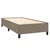 Vidaxl Posteljni okvir taupe 100x200 cm blago