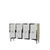 Hanah Home komoda Seza 120, 120 cm, hrast Sapphire / bela / srebrna