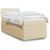 vidaXL vidaXL Box spring postelja z vzmetnico krem 100x200 cm blago, (21307595)