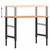 Radni stol 100x60x(71,5-98) cm od masivne bukovine pravokutni