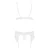 Sexy set 3-delni 810-SEG-2 bele boje - S/M