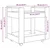 Kolica za stol Crni hrast 60 x 45 x 60 cm Konstruirano drvo