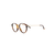 Elie Saab-round frame glasses-unisex-Brown