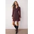 Trendyol Milla Ženska haljina Twoaw26El00084, Bordo
