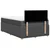 VIDAXL Box spring postelja z vzmetnico temno siva 120x200 cm blago