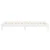 Vidaxl LED Posteljni okvir bel 75x190 cm trden les