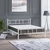 HANAH HOME Bračni krevet Akin White 120 x 200