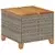 Vrtni stol sivi 45 x 45 x 37 cm od poliratana i bagremovog drva