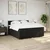 Vidaxl Box spring postelja z vzmetnico črna 180x200 cm blago
