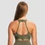 GymBeam Combat Sports Bra Olive Grey