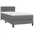 Vidaxl Box spring postelja z vzmetnico siva 80x200 cm umetno usnje