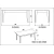 Hanah Home Trpezarijski sto Polka 180x76,8x90cm Crni