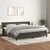 Vidaxl Box spring postelja z vzmetnico temno siva 200x200 cm žamet