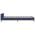Vidaxl posteljni okvir brez vzmetnice Modra 100x200 cm Tkanina