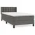 Vidaxl Box spring postelja z vzmetnico temno siva 80x200 cm žamet