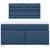 Vidaxl Box spring postelja z vzmetnico modra 160x200 cm blago