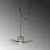 Opviq Tel 6726 Visilica, E27, 40W, IP20, Crna