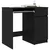 Radni stol crni hrast 86x49x76 cm konstruirano drvo