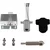 Micro-Swiss FlowTech™ Hotend for Bambu Lab P1P/P1S - Brass Plated CHT - High Flow Nozzle