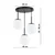 Brilagi - Luster na sajli MILO 3xE27/60W/230V crna
