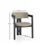 Hanah Home Trpezarijska stolica CO 58x76x49cm Crno-Krem