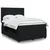 Vidaxl Box spring posteljni z vzmetnico črn 140x190 cm žamet