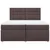 Vidaxl Box spring postelja z vzmetnico temno rjav 200x200 cm blago